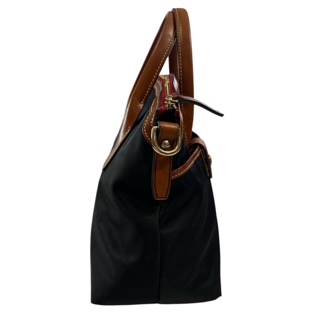 DOONEY AND BOURKE WAYFARER BLACK NYLON SATCHEL HANDBAG CROSSBODY PURSE - Picture 3 of 10